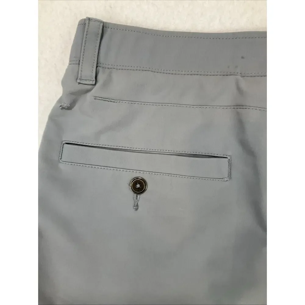 Under Armour Loose Fit Shorts Mens 30 Grey Golf Performance Stretch Waist flaws